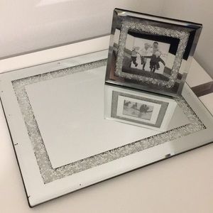 Vanity tray and small frame
